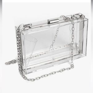 WJCD Clear Plastic Purse With Strap